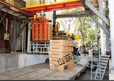 纸箱桁架式装车系统 全自动装车码垛工作现场