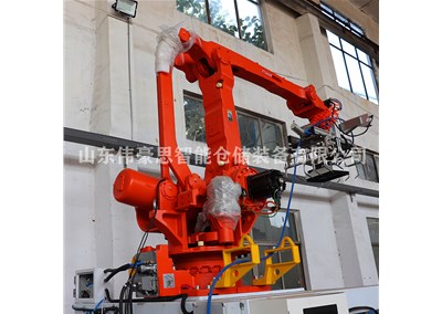 小苏打定量包装码垛系统 全自动码垛机工作现场