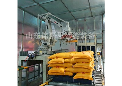 50KG面粉机械手码垛机 编织袋自动码垛机器人