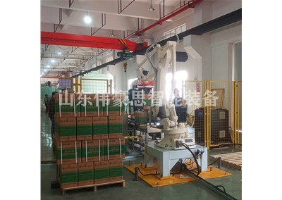 箱装大米码垛机器人 纸箱全自动码垛设备